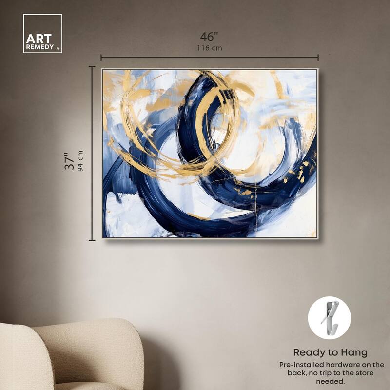 Bold Whirl I Canvas by Art Remedy