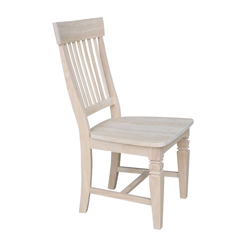 International Concepts Solid Wood Tall Java Dining Chairs - Set of 2 ...