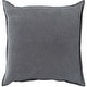 preview thumbnail 5 of 57, Artistic Weavers Harrell Solid Velvet 22-inch Throw Pillow Down - Medium Grey