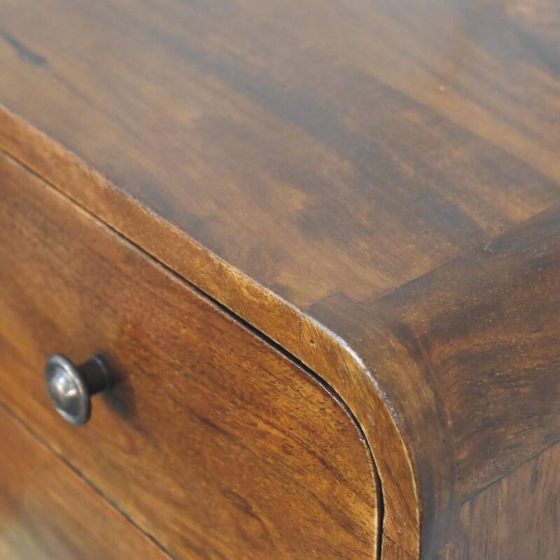 Artisan Furniture Solid Wood Floating Mini Chestnut Nightstand