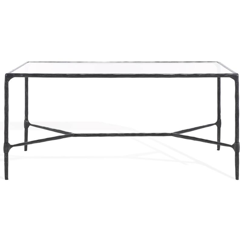 SAFAVIEH Couture Isabellina Metal And Glass Coffee Table - 40"W x 22"D x 18"H