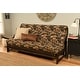 preview thumbnail 3 of 12, Copper Grove Yellowstone Mocha Futon Set with Patterned Fabric Mattress Peter's Cabin