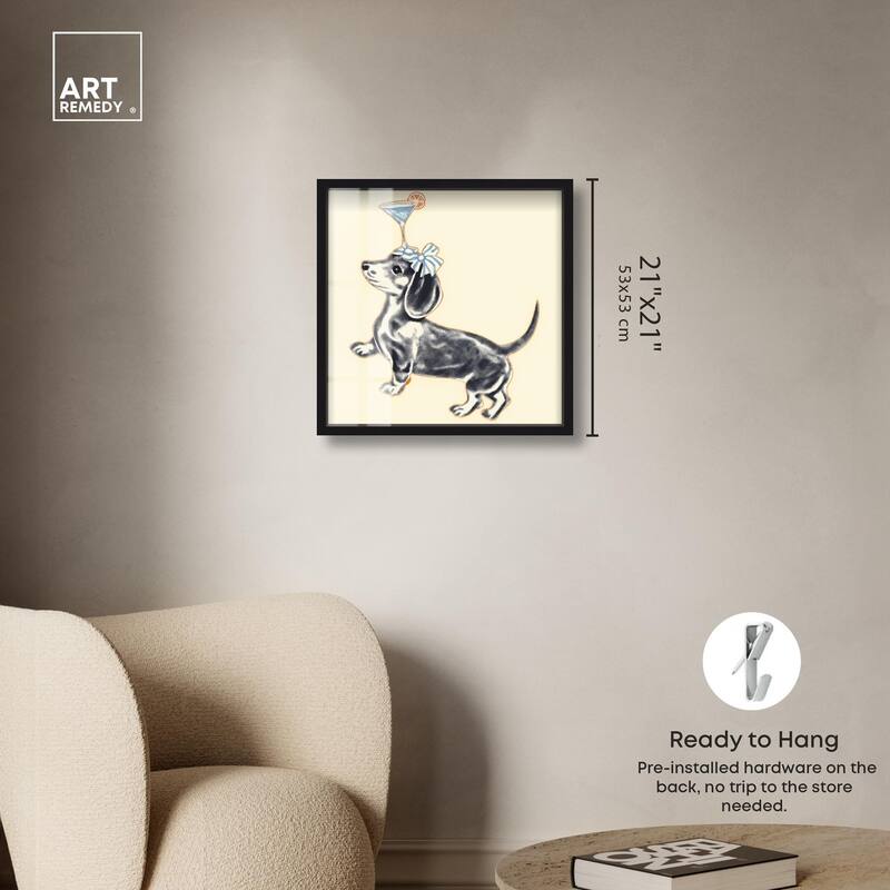 Martini Pup I Shadowbox by Art Remedy