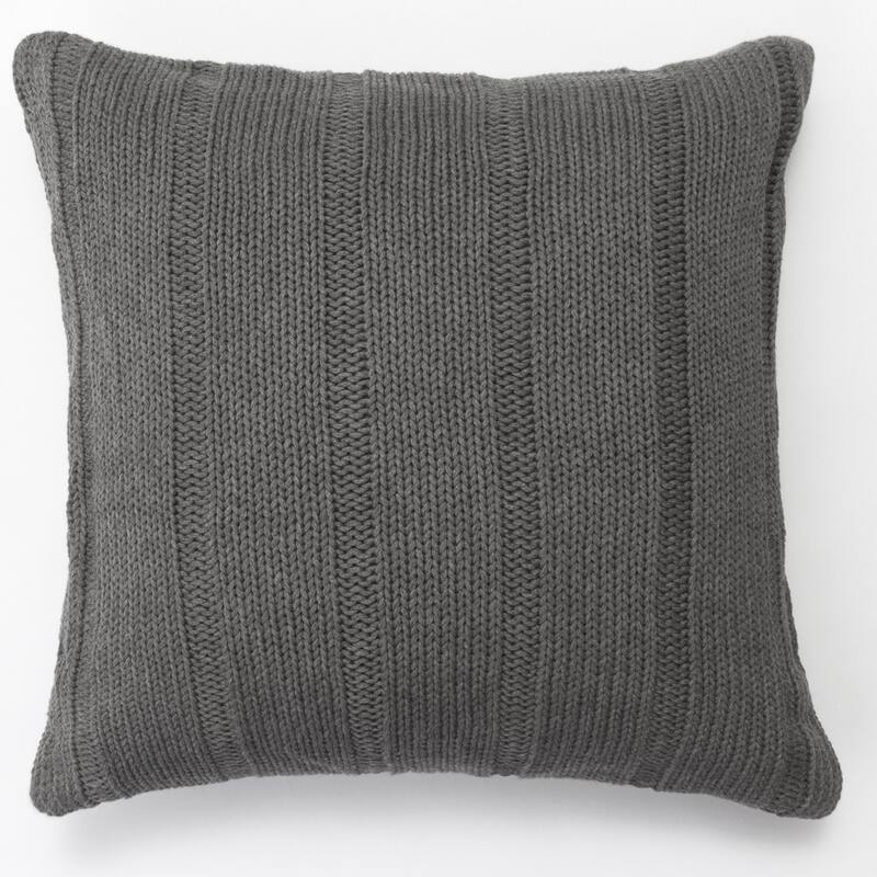 Cottage Home Westin Cotton Throw Pillow - Charcoal