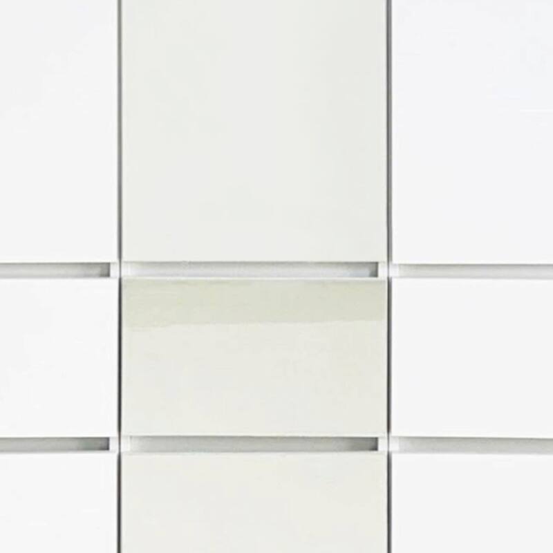 Ely Closet Cabinet Set, Center Mirror Front, 7 Drawers, 71 Inch, White