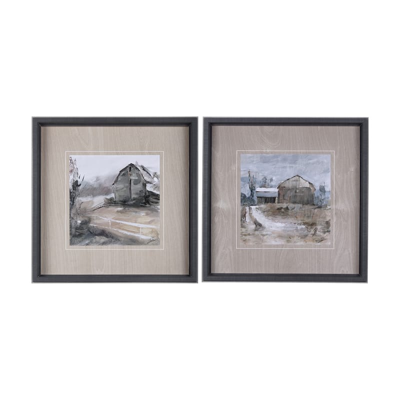 Late Autumn In Countryside I Framed Art Print