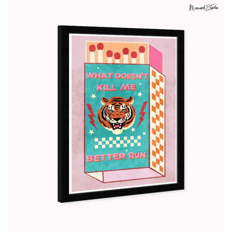 Wynwood Studio Better Run Framed Trendy Retro Kitchen And Living Room Art Prints