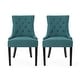 preview thumbnail 19 of 70, Cheney Contemporary Tufted Dining Chairs (Set of 2) by Christopher Knight Home - 21.50" L x 25.00" W x 36.00" H