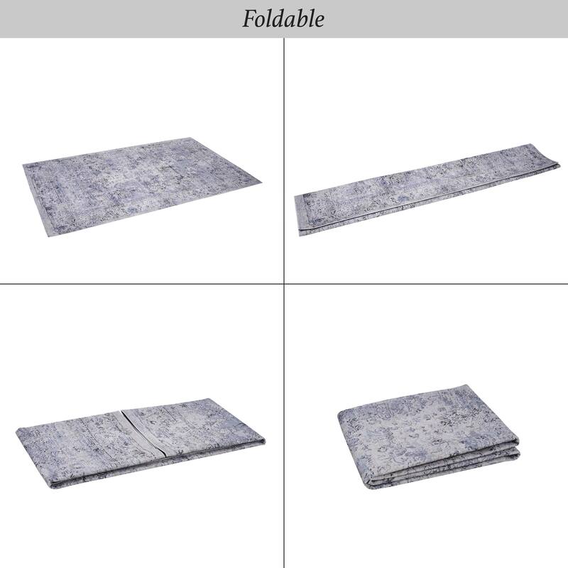 Machine Washable Rug 3x5,Non Slip Rugs for Living Room Bedroom Carpet Stain Resistant,Home Decor - 3'6"