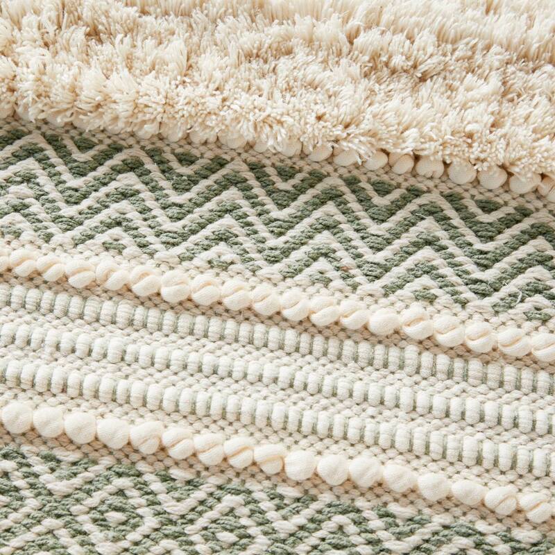 INK+IVY Asher Woven Texture Stripe Bath Rug