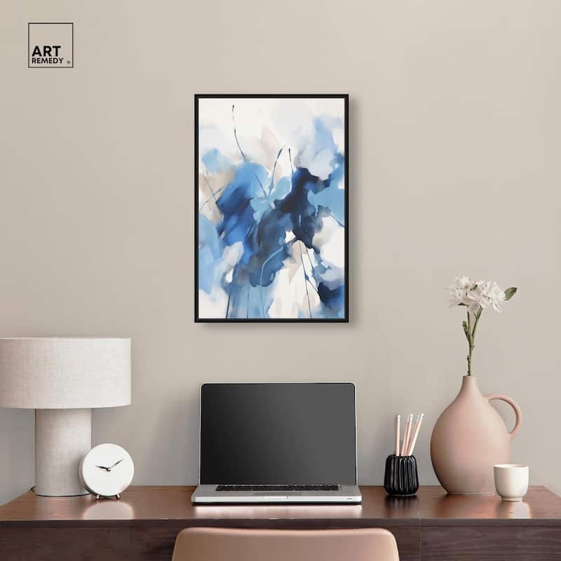 Fleur Bleue I Canvas by Art Remedy