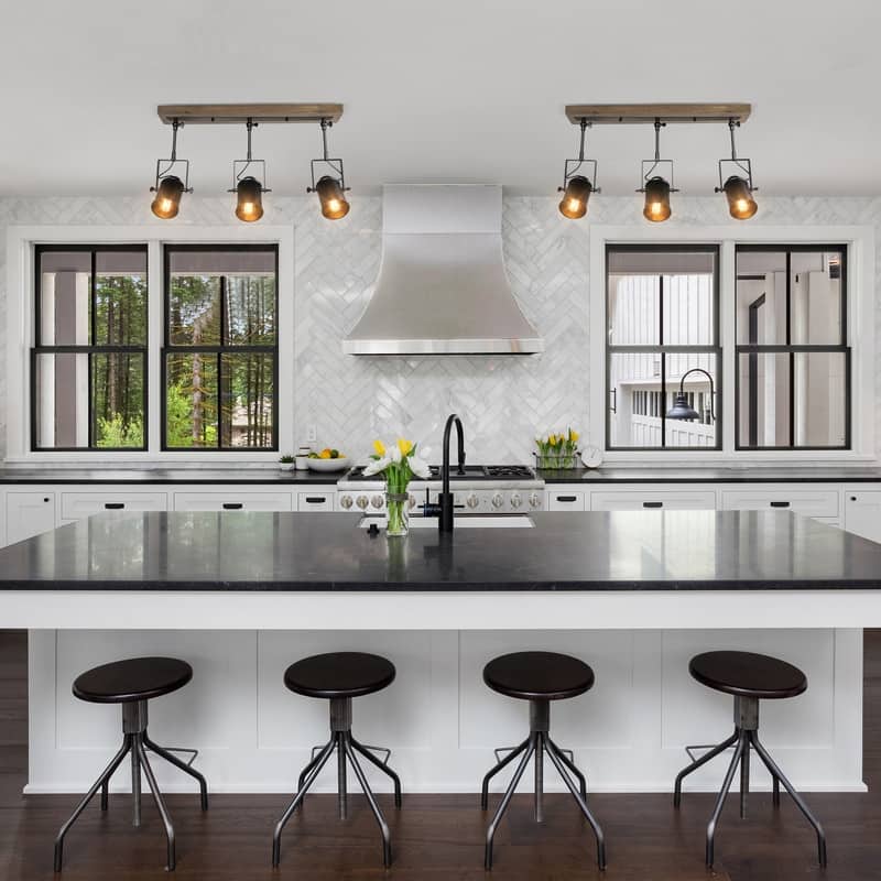 Modern Farmhouse 3-Light Black Track Lighting Adjustable Head Spot Lights - L 26.5" x W 4.75"x H 13.5"