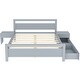 preview thumbnail 13 of 16, Queen Size Wooden Platform Bed with 2 Storage Drawers and 2 bedside tables