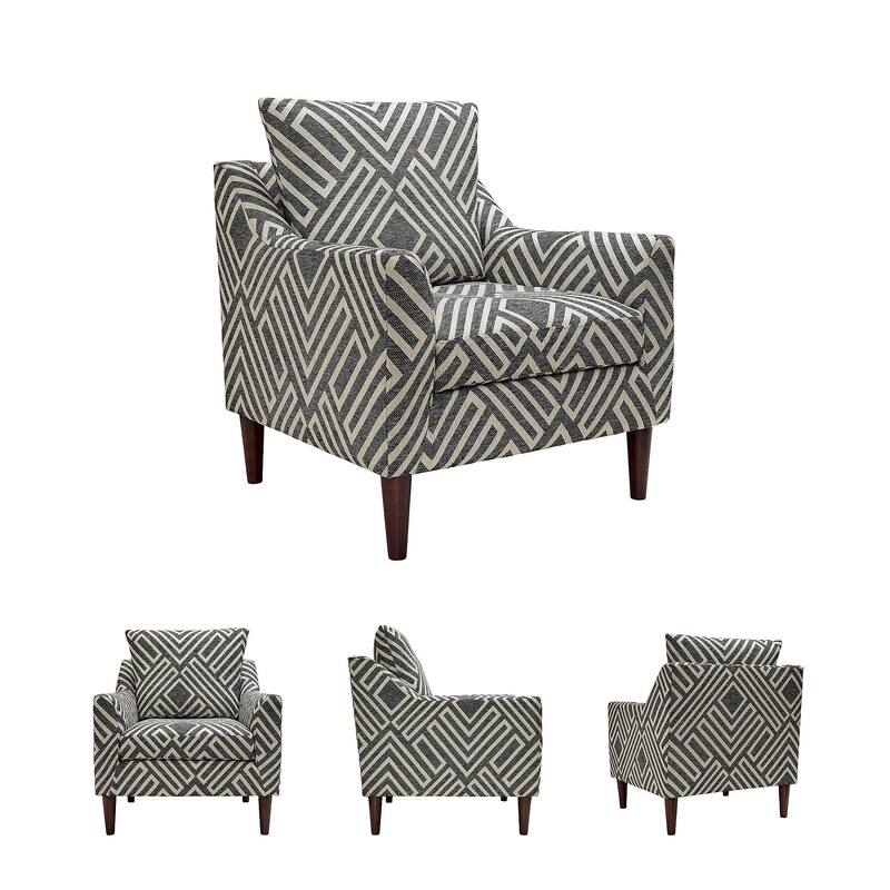 Signature Design by Ashley Morrilton Next-Gen Nuvella Natural/Charcoal Accent Chair - 35" W x 35.75" D x 39.75" H