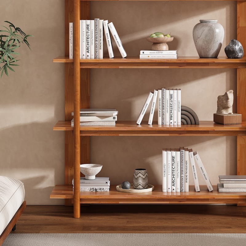 Christopher Knight Home - Ellie 4-Tier 70"H Acacia Wood Open Bookcase