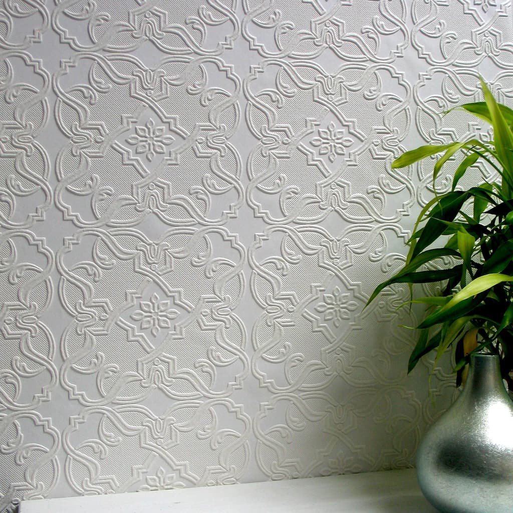 Tiles Calistoga Maxwell Paintable Textured 33' L X 20.9 W Vinyl Wallpaper