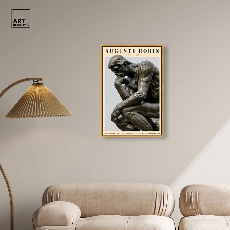 The Thinker Canvas by Art Remedy