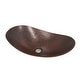 preview thumbnail 4 of 2, SimplyCopper 18" Oval Copper Vessel Bath Sink highlighted in Brushed Sedona - 17-1/2" x 4" Center x 5" Ends