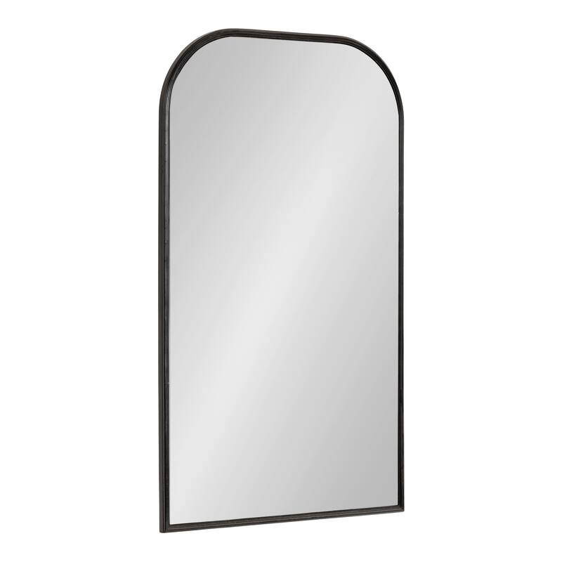 Kate and Laurel Caskill Framed Arch Wall Mirror - 20x34 - Black