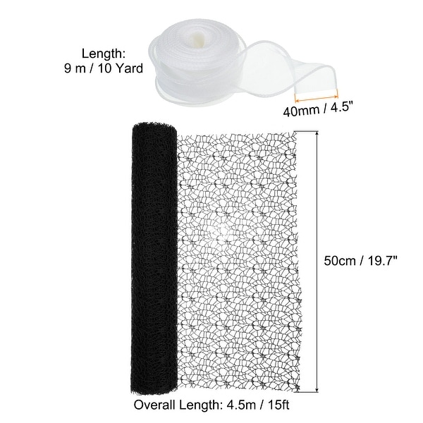 2 Rolls Flower Wrapping Mesh Paper, 15ft Floral Package with 2 Rolls Flower Wrapping Mesh Paper, 15ft Floral Package with