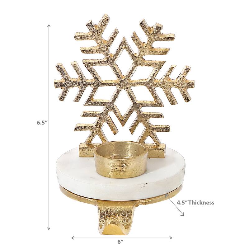 Christmas Snowflake With Tealight Stocking Holder