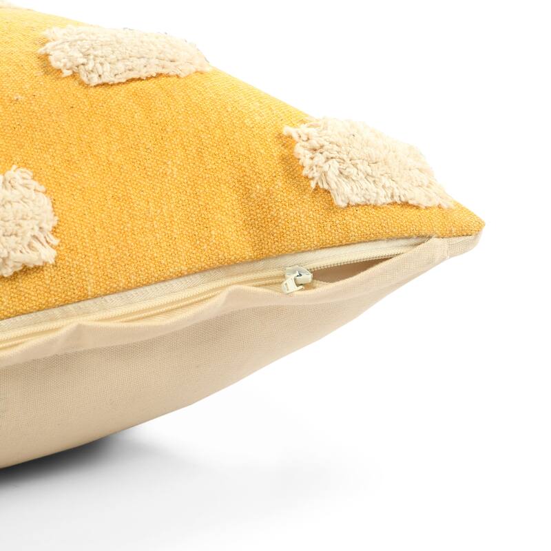 Sevita Zeal Light Pom-pom Cotton Throw Pillow, Set of 2