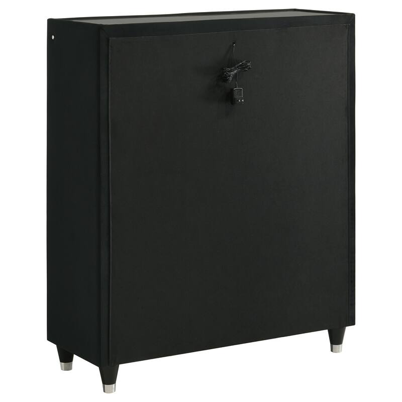 Lorient 5-drawer LED Chest of Drawers Black