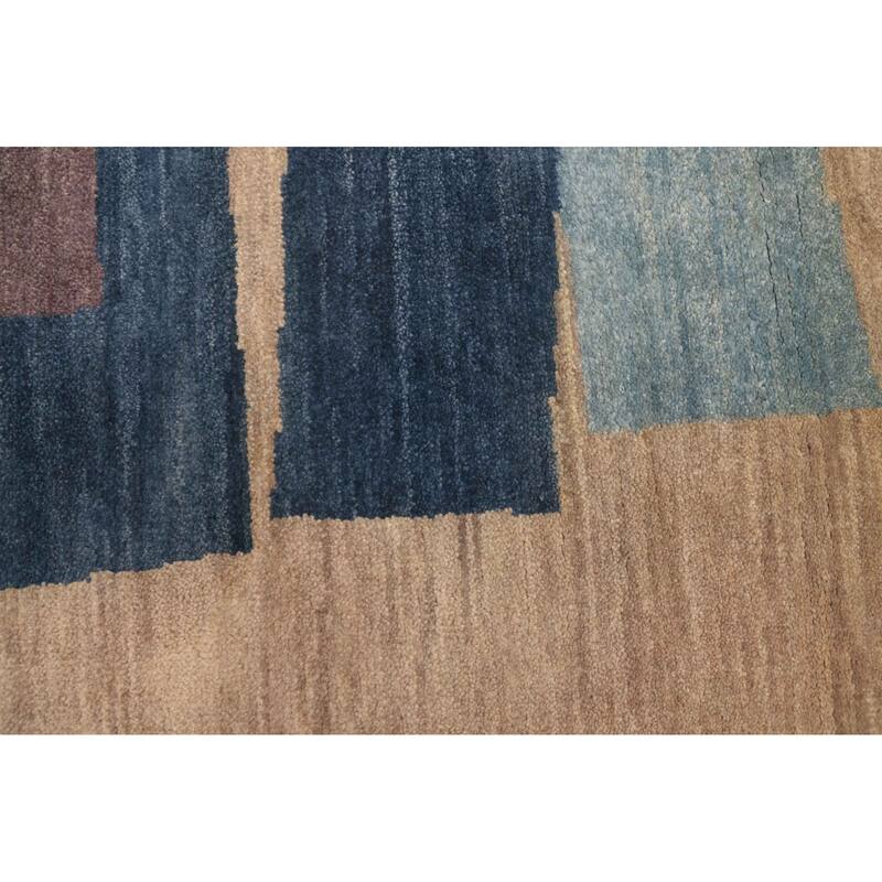 ECARPETGALLERY Hand-knotted Peshawar Ziegler Light Khaki Wool Rug - 5'0 x 6'9