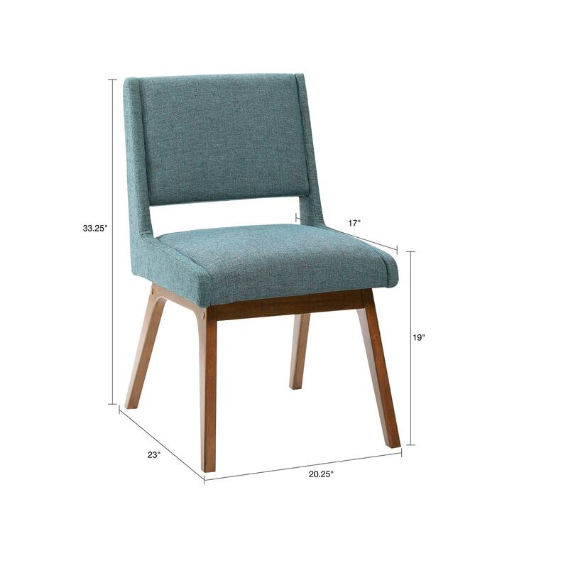 Dining Chair Set of 2, Open Backrest Dining Room Side Chairs