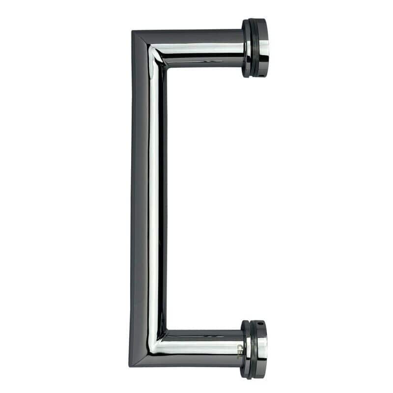 CEL 8" Mitered Corner Singled-Sided Pull Handle for Shower Door - Polished Chrome