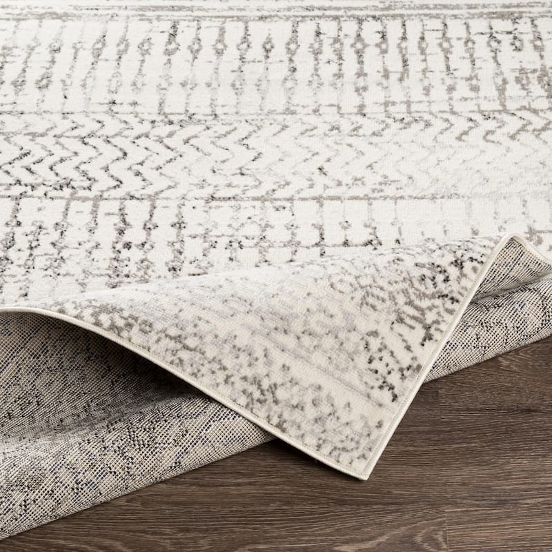 Livabliss Pisa Distressed Moroccan Stripe Area Rug