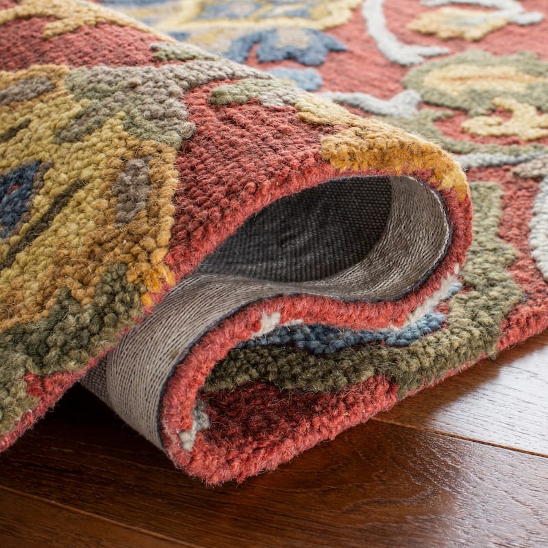 SAFAVIEH Fiorello Handmade Blossom French Country Wool Area Rug