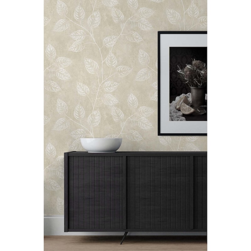 Seabrook Designs Branch Trail Silhouette Nonwoven Unpasted Wallpaper