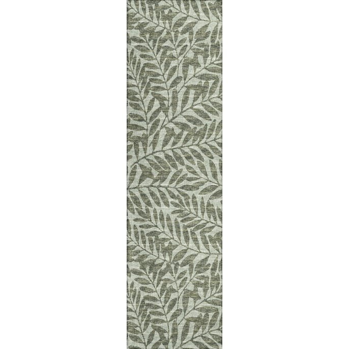 Indoor/ Outdoor Addison Yuma Foliage Motif Washable Area Rug