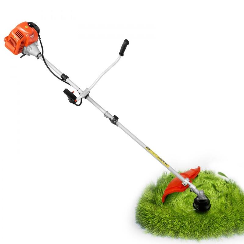 3-in-1 Gas Weed Wacker 42.7CC 1.6HP Adjustable Shaft Lawn Trimmer with Quick Line Release - 73.62 x 24.41 x 16.73 in