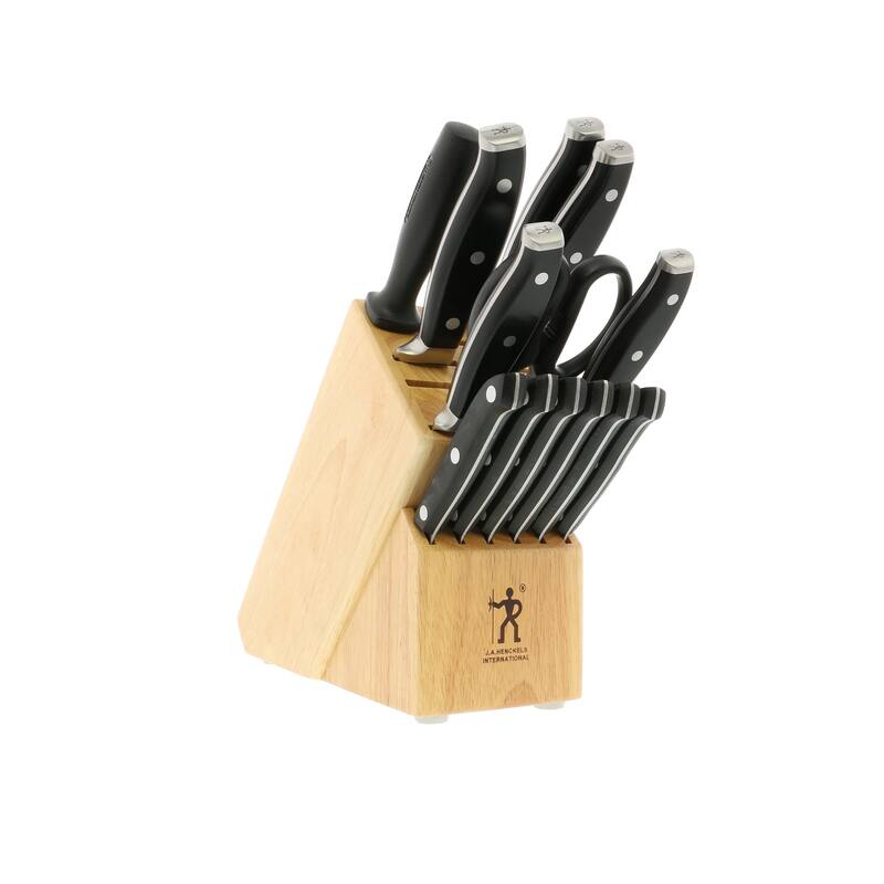 HENCKELS Forged Premio Knife Block Set - Black - 7-pc