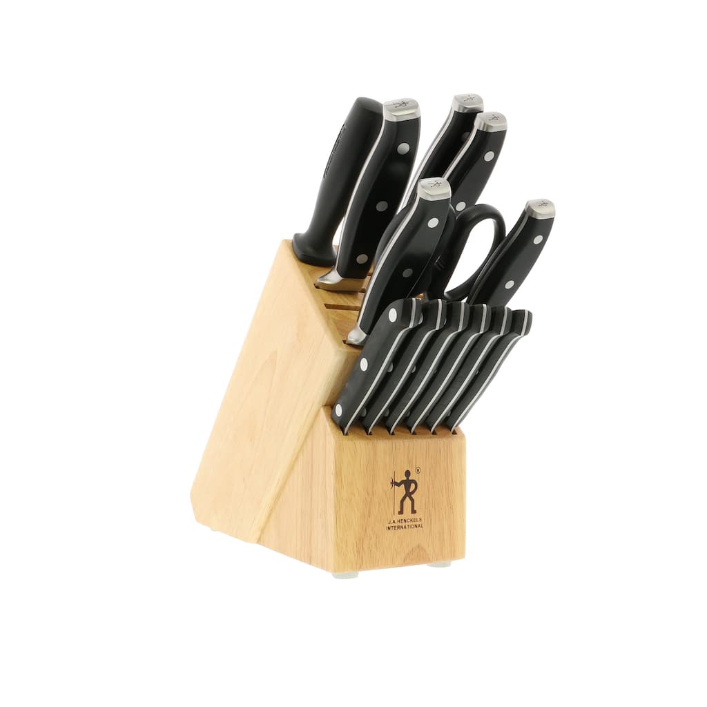 HENCKELS Forged Premio Knife Block Set - Black - 7-pc