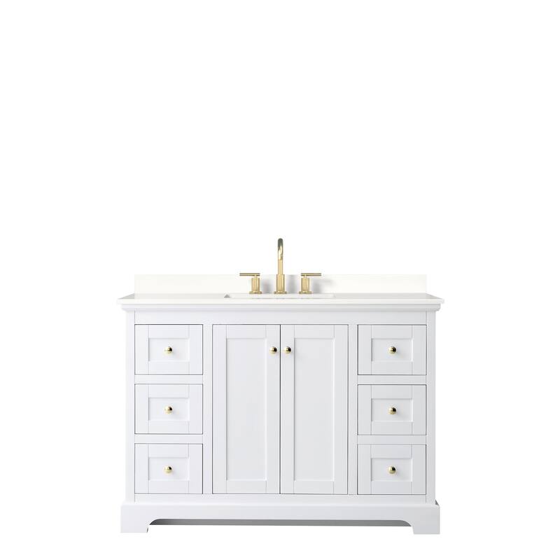 Avery 48-inch Single Vanity, Quartz Top