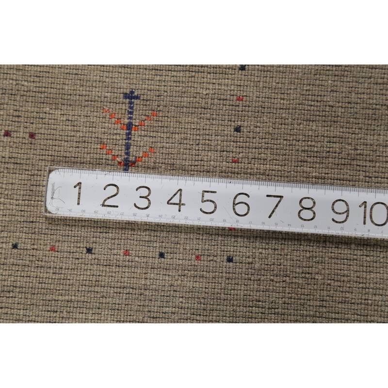 Little Animals Tribal Gabbeh Area Rug Hand-Knotted Wool Carpet - 6'6"x 9'10"