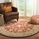 preview thumbnail 35 of 35, SAFAVIEH Handmade Anatolia Adella Traditional Oriental Hand-spun Wool Rug 4' Round - Rust/Green - Round