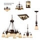 preview thumbnail 11 of 9, Bozeman 14-in W Bronze Rustic Bear Flush Mount Ceiling Light Fixture - 14-in W x 5.75-in H x 14-in D