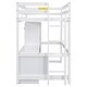 preview thumbnail 7 of 7, Twin Size Loft Bed with Wardrobe, Desk, Drawers, and Open Storage Cabinet, Space-Saving Multi-Functional Design, White