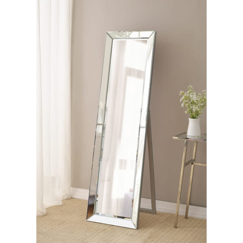 Kenroy Home Chauncey 64" Stand Mirror - Silver