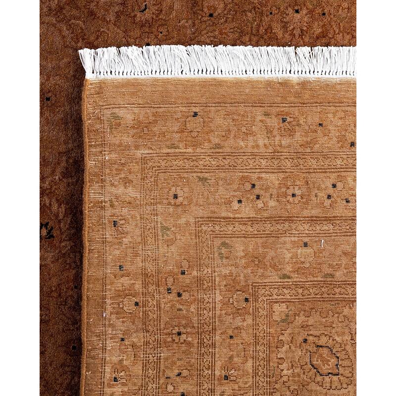 Fine Vibrance One-of-a-Kind Hand-Knotted Area Rug - Beige, 8' 0" x 10' 5" - 8' 0" x 10' 5"