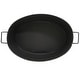 preview thumbnail 5 of 5, Achla Designs Versatile Traditional Galvanized Steel Oval Tub, 21 Inch Long, Black