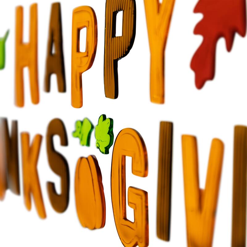 23-Piece Happy Thanksgiving Fall Gel Window Clings
