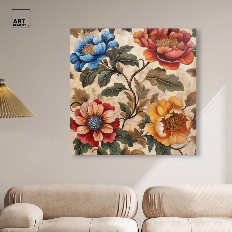 Golden Gardenia III Canvas by Art Remedy, Gallery Wrapped