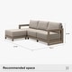 preview thumbnail 17 of 37, PURPLE LEAF Caesar L-Shaped Khaki Outdoor Couch with 9.6" Thick for Yard Porch Deck Patio Conversation Sets