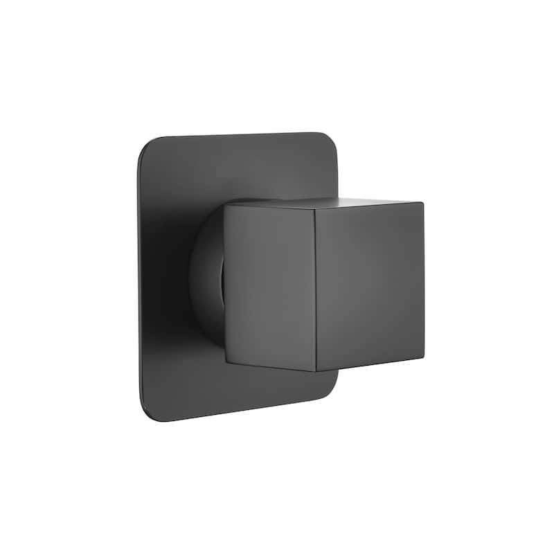 Metal Shower Control Adjustable Handle Valve Body - Black