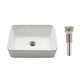 White w- Satin Nickel Pop Up Drain